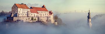 Burghausen an der Salzach von altmodern