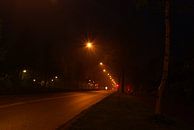 Straat bij nacht. von Bas Smit Miniaturansicht