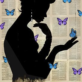 BLAUWE VLINDER van LOUI JOVER