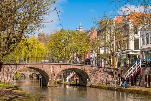 Oudegracht mit Blick auf den Domturm, Utrecht