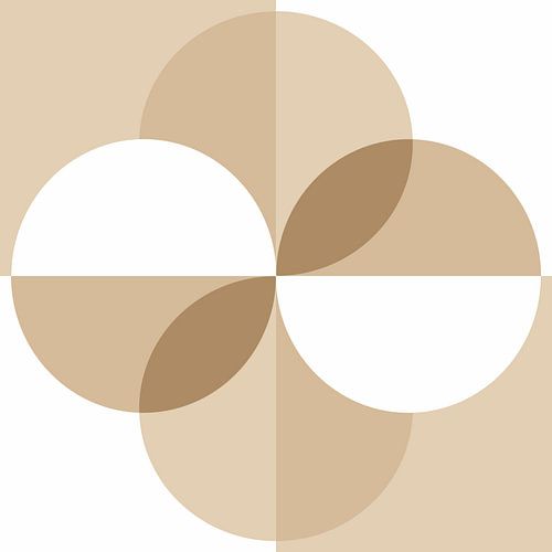 Scandinavische Retro Abstractie