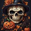 Halloween-Totenkopf-Schönheit von PublicArt77