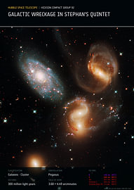 Galactic Wreckage in Stephan's Quintet sur Deep Field