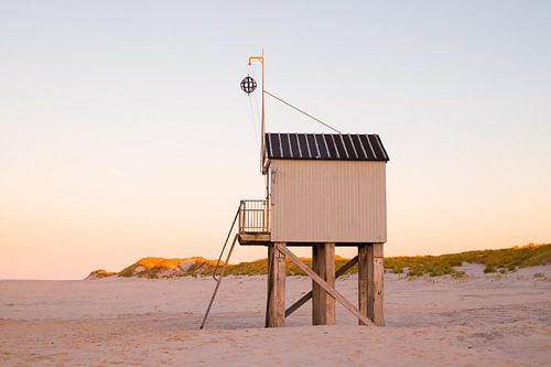 Das Drenkelingenhuisje auf Terschelling - Goldene Stunde auf See