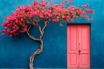 Bloeiende bougainville van Poster Art Shop
