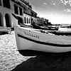Fishing boat (black and white) by Rob Blok