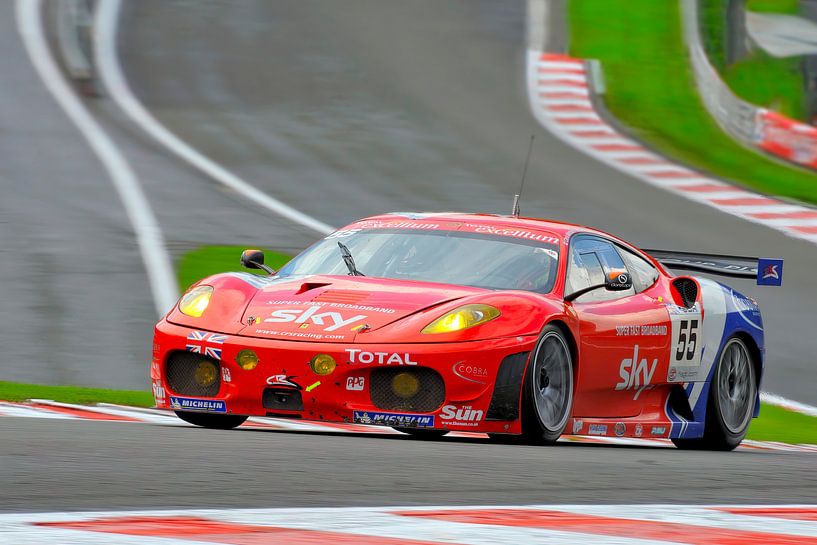 Ferrari F430 GTC auf der Raidillon in Spa Francorchamps von Sjoerd van der Wal Fotografie