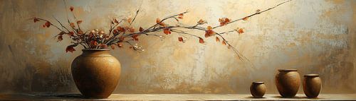 Branche terre cuite sur Peintures accrocheuses