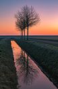 Sunrise in the north of Groningen, the Netherlands by Henk Meijer Photography thumbnail