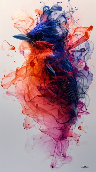 Alkoholtinte - Vogel von Gelissen Artworks