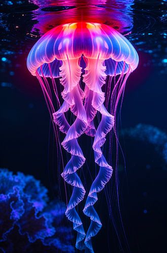 Jellyfish in the ocean