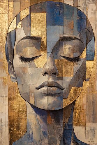 Female portrait | Geometric Whisper