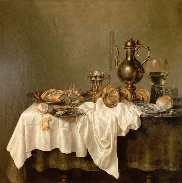 Ontbijt, met krab, Willem Claesz. Heda, van Meesterlijcke Meesters