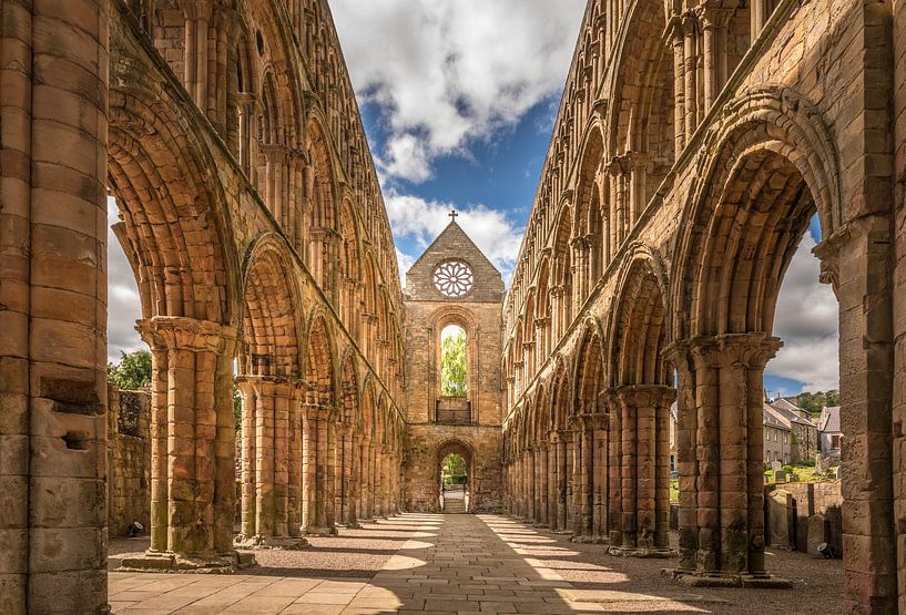 Ruïnes van Jedburgh Abbey, Jedburgh van Christian Müringer
