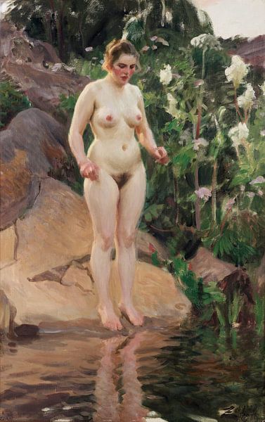 female nude, archipelago Flower, Anders Zorn - 1916 by Atelier Liesjes