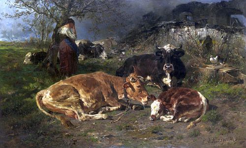 ANTON BRAITH, De boerderij is afgebrand, 1885