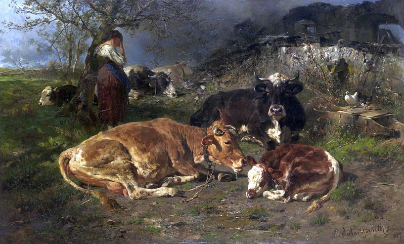 ANTON BRAITH, The Farm Has Burned Down, 1885 by Atelier Liesjes