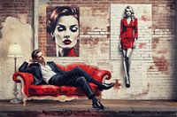 Pop Art against the wall