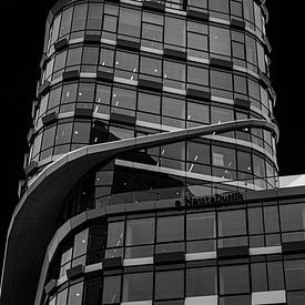 Fineart Architectuur Amsterdam Zuidas zwartwit van Janice Hijdra