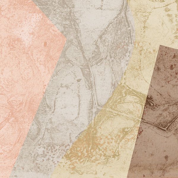 Abstract geometric shapes in wabi-sabi style by Abstract Minimalist Art