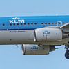 KLM Boeing 737-700 passagiersvliegtuig. van Jaap van den Berg