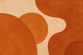 Abstrakte Terrakottaflächen mit Textur von Imperial Art House