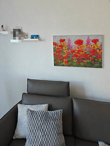 Colourful flower garden