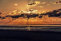 Zonnestralen bij Zwarte Haan