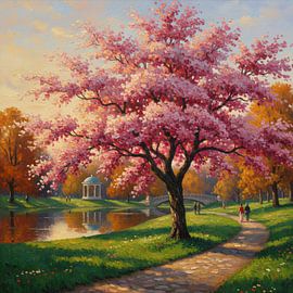 Summer blossom painting by ComfortQ