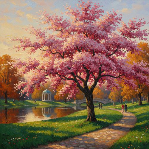 Summer blossom schilderij van ComfortQ