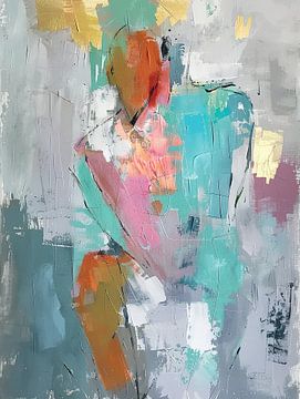 Figuratief Abstract | Abstract Figuur van Blikvanger Schilderijen