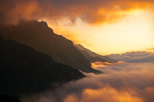 Zonsopkomst in Chamonix