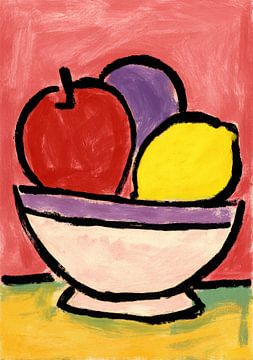 Bunte Früchte im Minimalstil von Niklas Maximilian