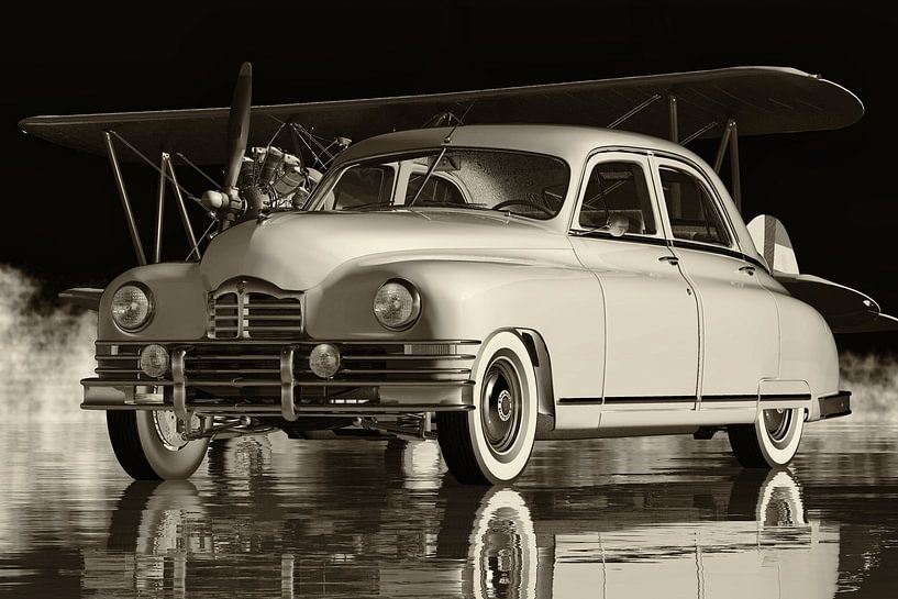 La Packard Eight Sedan d'époque - Une voiture de luxe populaire par Jan Keteleer