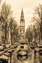 Zuiderkerk Amsterdam Nederland Sepia van Hendrik-Jan Kornelis thumbnail