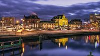 Main station Groningen and Peerd van Ome Loeks