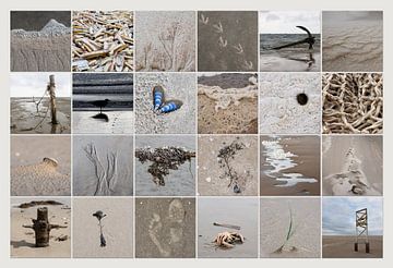 Strand Texel Collage von Yke de Vos