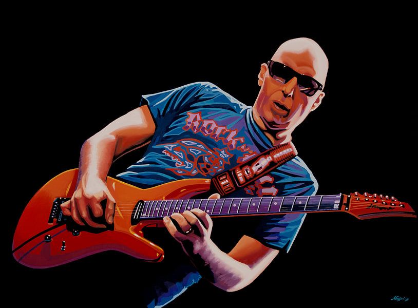 Joe Satriani Gemälde  von Paul Meijering