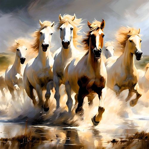 Wildpferde in der Camargue
