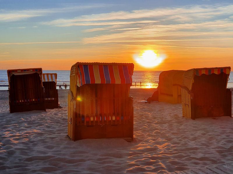 Strandhütten Egmond aan Zee von Saskia Veenstra