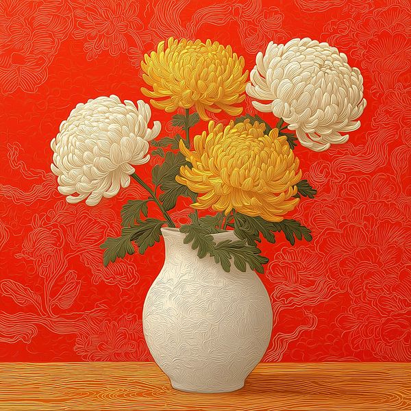 Bold Blooms, Brave Heart by PixelMint.