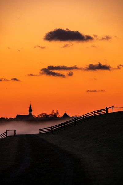 Polder am Morgen von Marjolein van Roosmalen