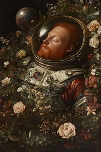 Schlafender Astronaut