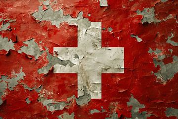 Vlag Zwitserland van fernlichtsicht