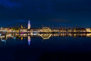 Kampen Stadtfront am Abend
