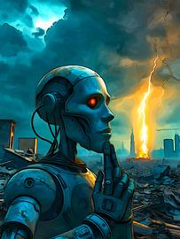 The End of Humanity - A Vision of AI's Final Triumph by The Art of Mark Fischer