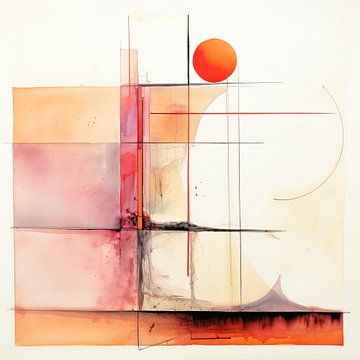 Modern Abstract Expressionisme 11961 van Abstract Schilderij