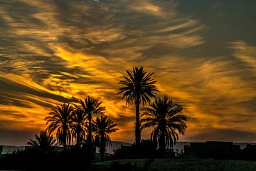 Zonsopgang, Merzouga, Marokko van Peter Schickert