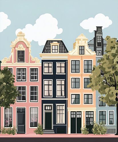 Maison sur le canal d'Amsterdam
