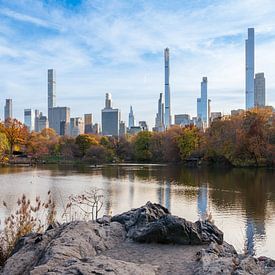 New York skyline vanuit Central Park van Tim Vlielander
